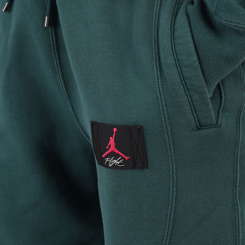 женские зеленые брюки Jordan Flight Fleece CV7795-300 - цена, описание, фото 2